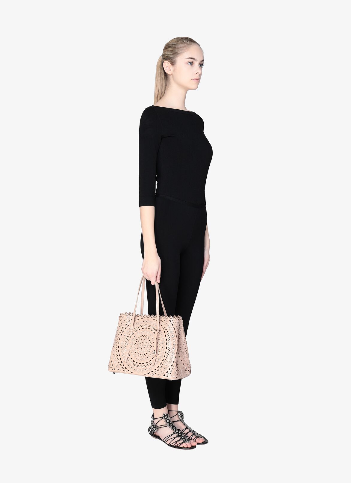 Mina 32 Tote Bag ALAÏA SANDY MINA 32 TOTE BAG